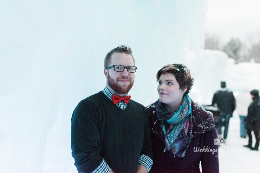 Sarah and Dan Ice Castle Lincoln NH