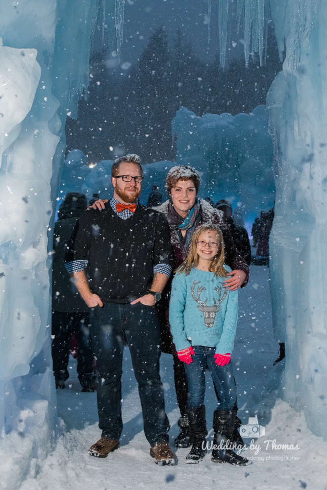 Sarah and Dan Ice Castle Lincoln NH